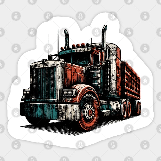 Tractor unit Sticker by Vehicles-Art